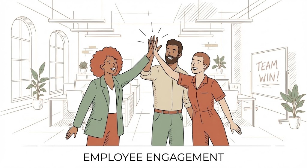 (2D Character-Driven Story): Office Celebration + Humanizing Employee Engagement