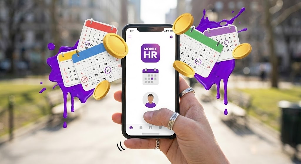 (AI generated mixed media video): Pop-out Mobile UI + Engaging Mobile Workforce