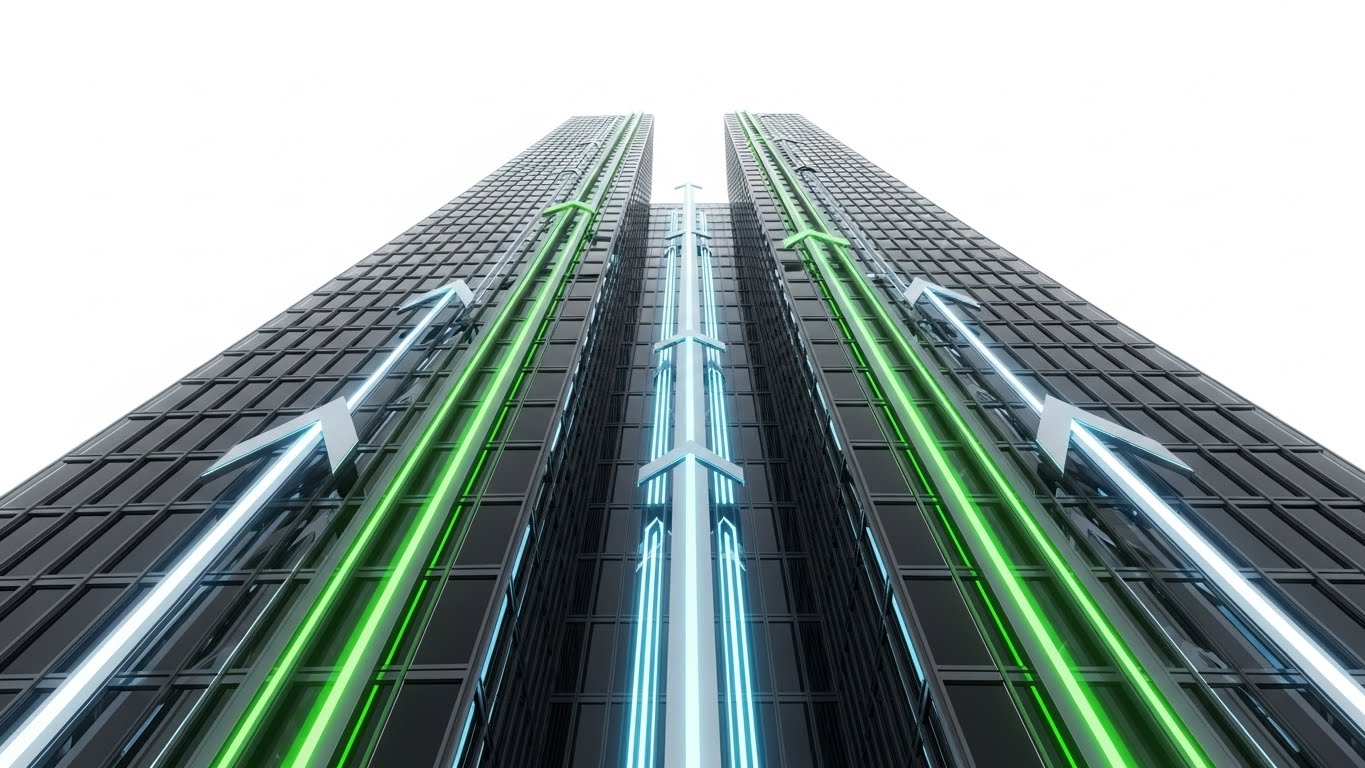 (Futuristic Neon): Ascending Support Infrastructure