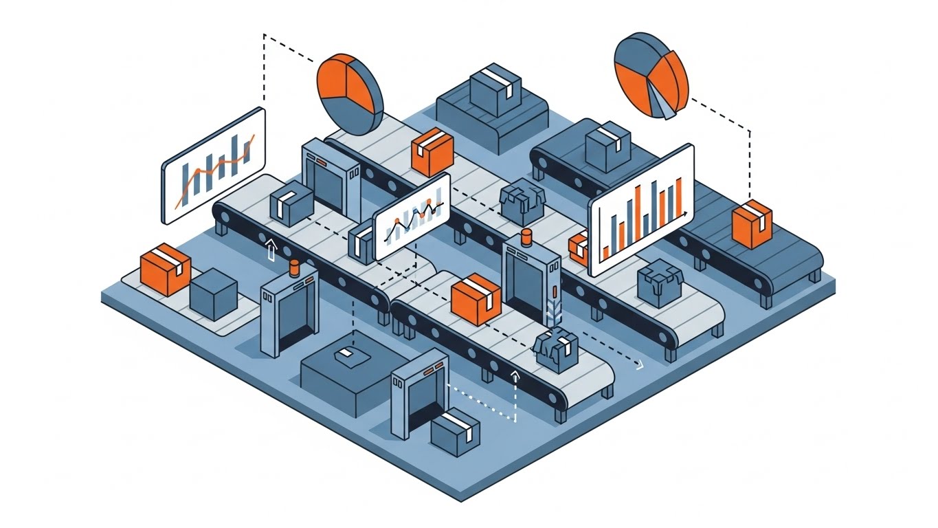 (Isometric 2D Motion Design): Spatial Map Defining Access Zones