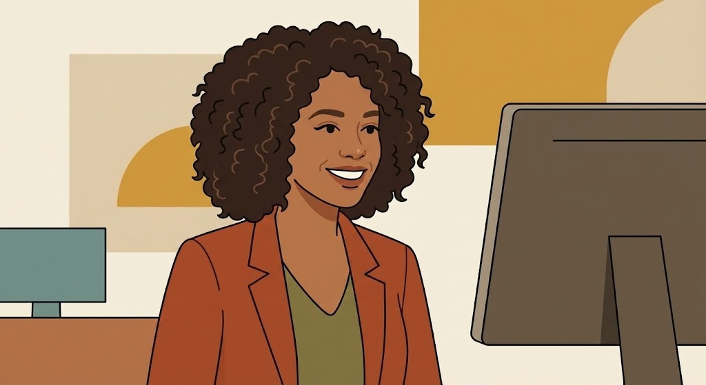 (2D Character-Driven Story): Relatable Character Celebrating Login Success