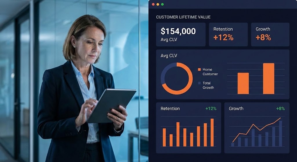 (Split Screen Reality): Executive Focus + Visualizing Lifetime Value