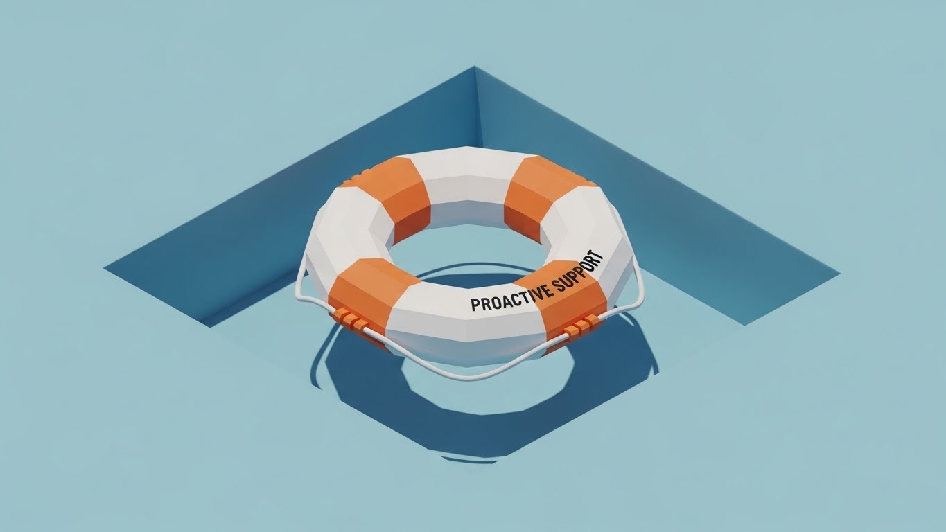 (Low-Poly Support): Geometric Safety + Visualizing Proactive Help