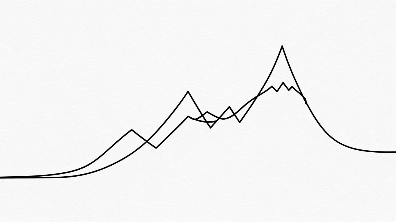 (2D Line Art Animation): Elegant Curves Define Thought Leadership