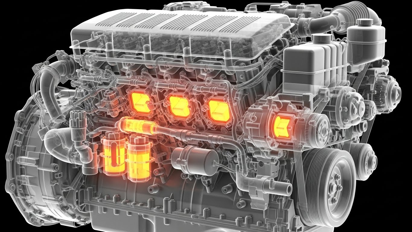(3D X-Ray Visualization): Internal Architecture + Transparent Logic