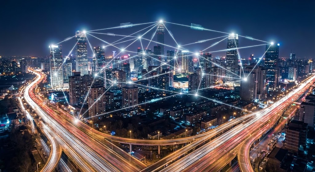 (Hyper-lapse Stock Footage): Data Pulse + Proactive Vitality