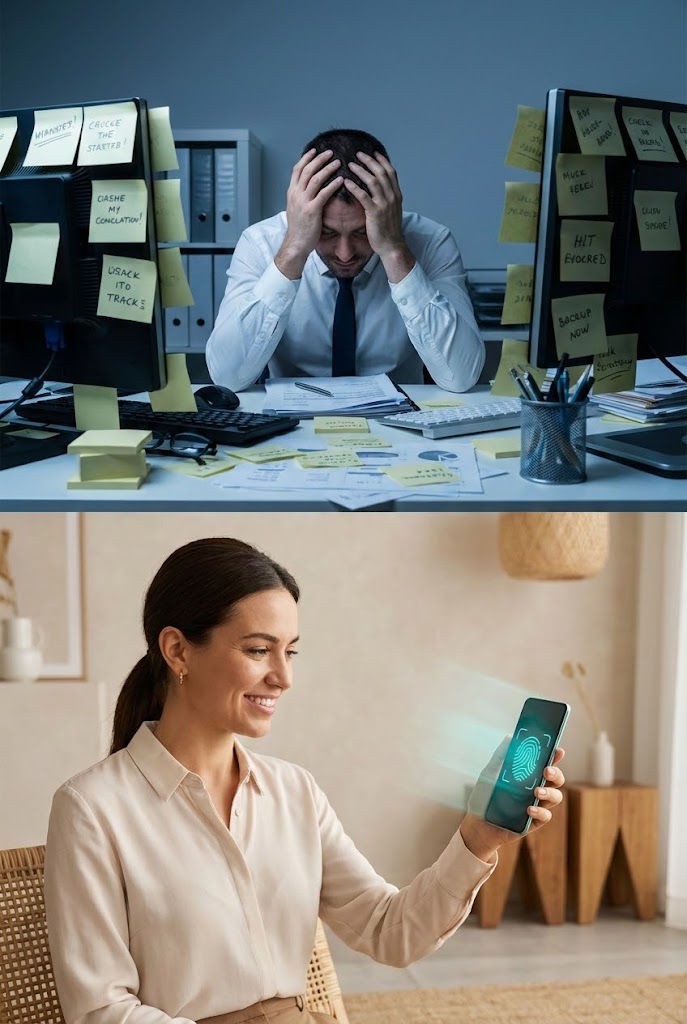 (Split Screen: Optimized Reality): Friction vs Flow + User Experience ROI