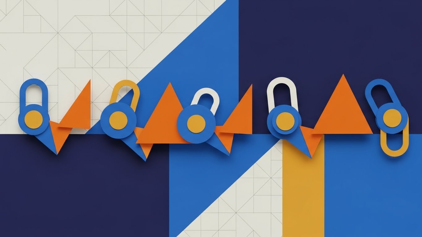 (Abstract 2D Motion Graphics): Geometric Lock + Modular Integration