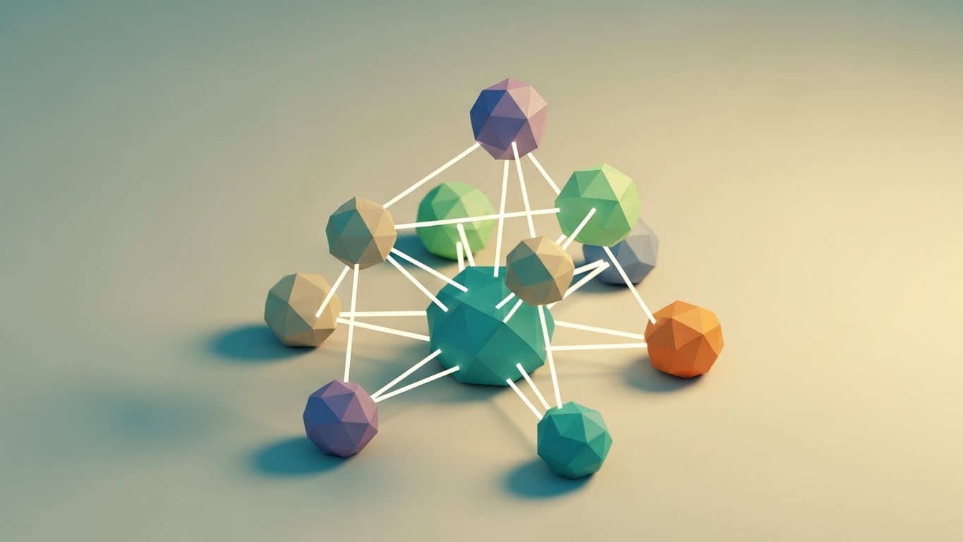 (Low-Poly 3D Modeling): Organic Network + Viral Advocacy