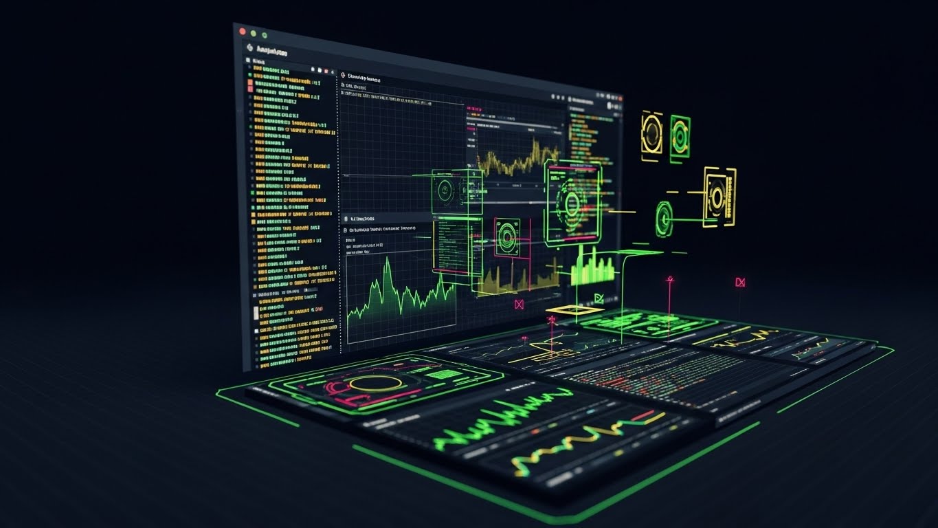 (Dark Mode UI): Deep Analytics engaging Power Users
