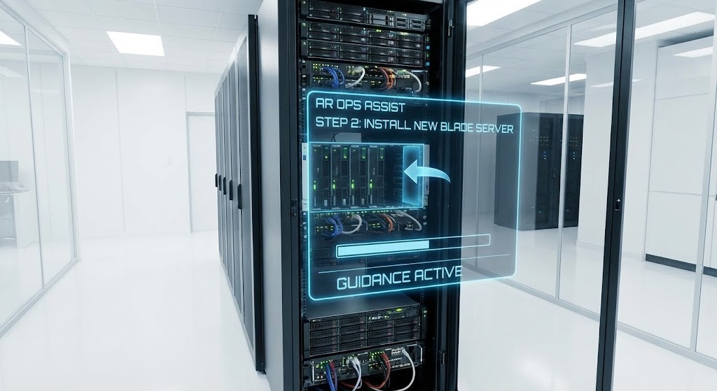 (Holographic UI): AR Guidance bridging Physical and Digital Ops