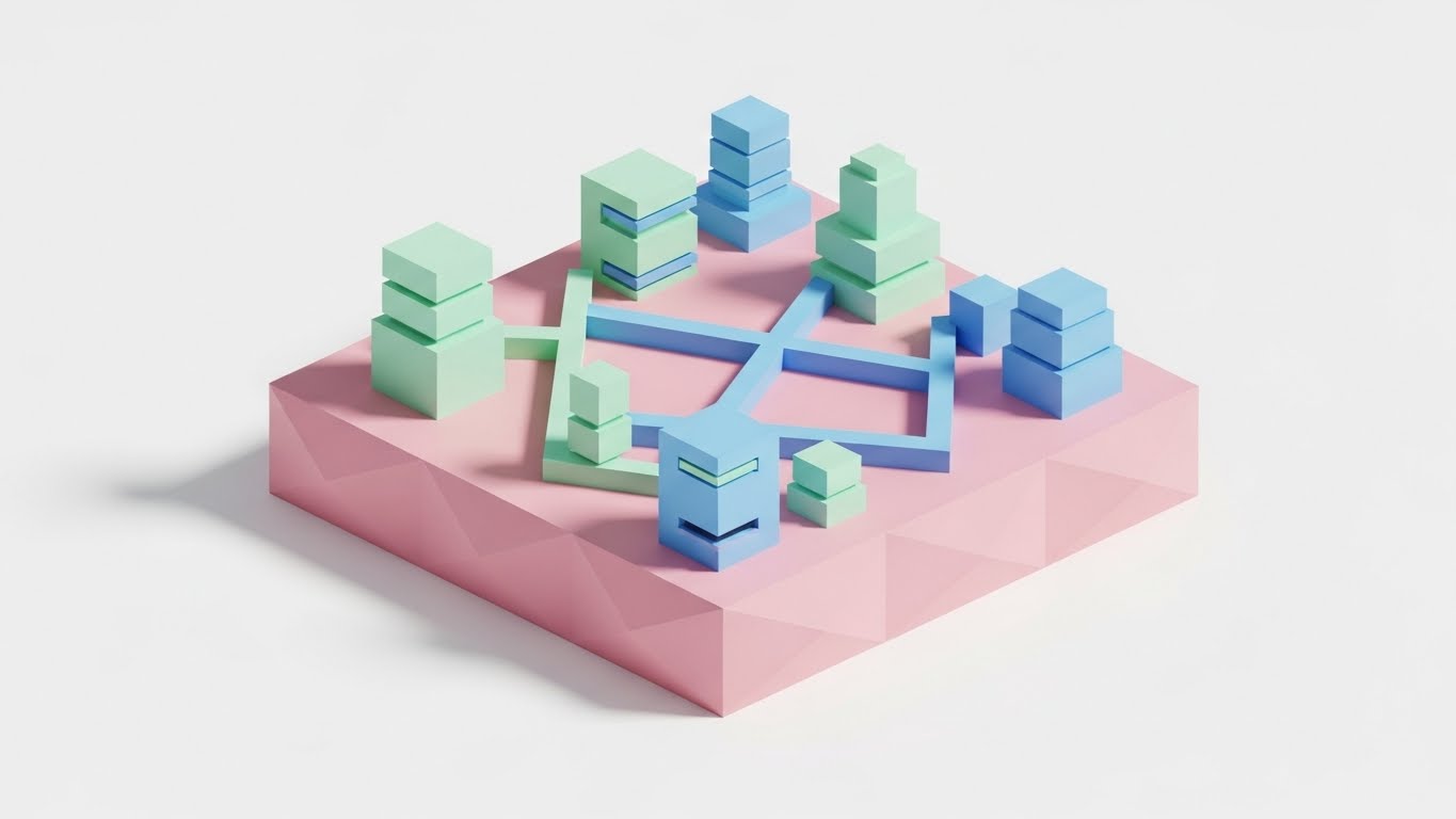 (Low-Poly 3D): Simplified Infrastructure demystifying Microservices