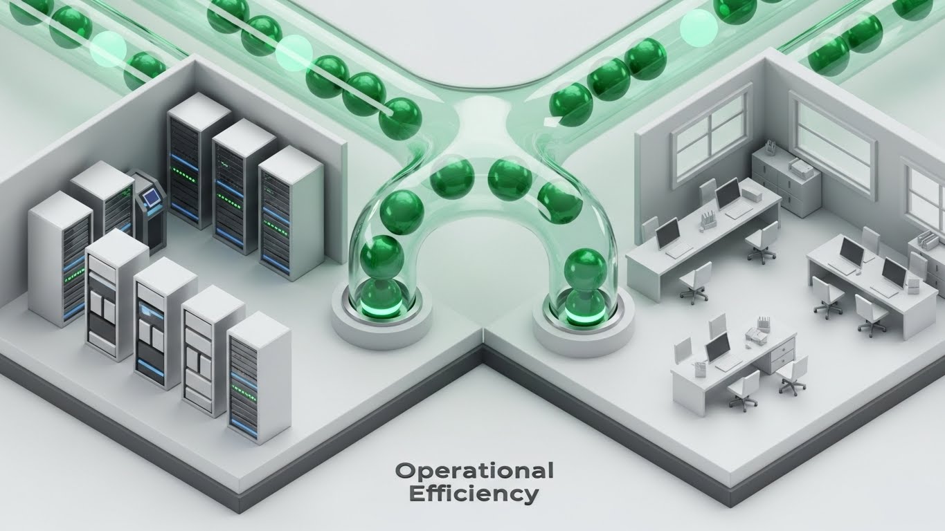 (Isometric 3D): Connected Infrastructure — Visualizing Operational Efficiency