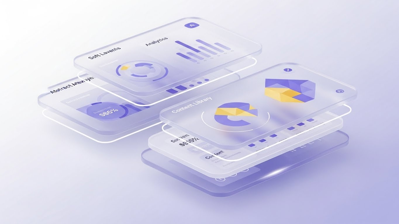 (3D Parallax UI): Deep Data + Transparent Analytics