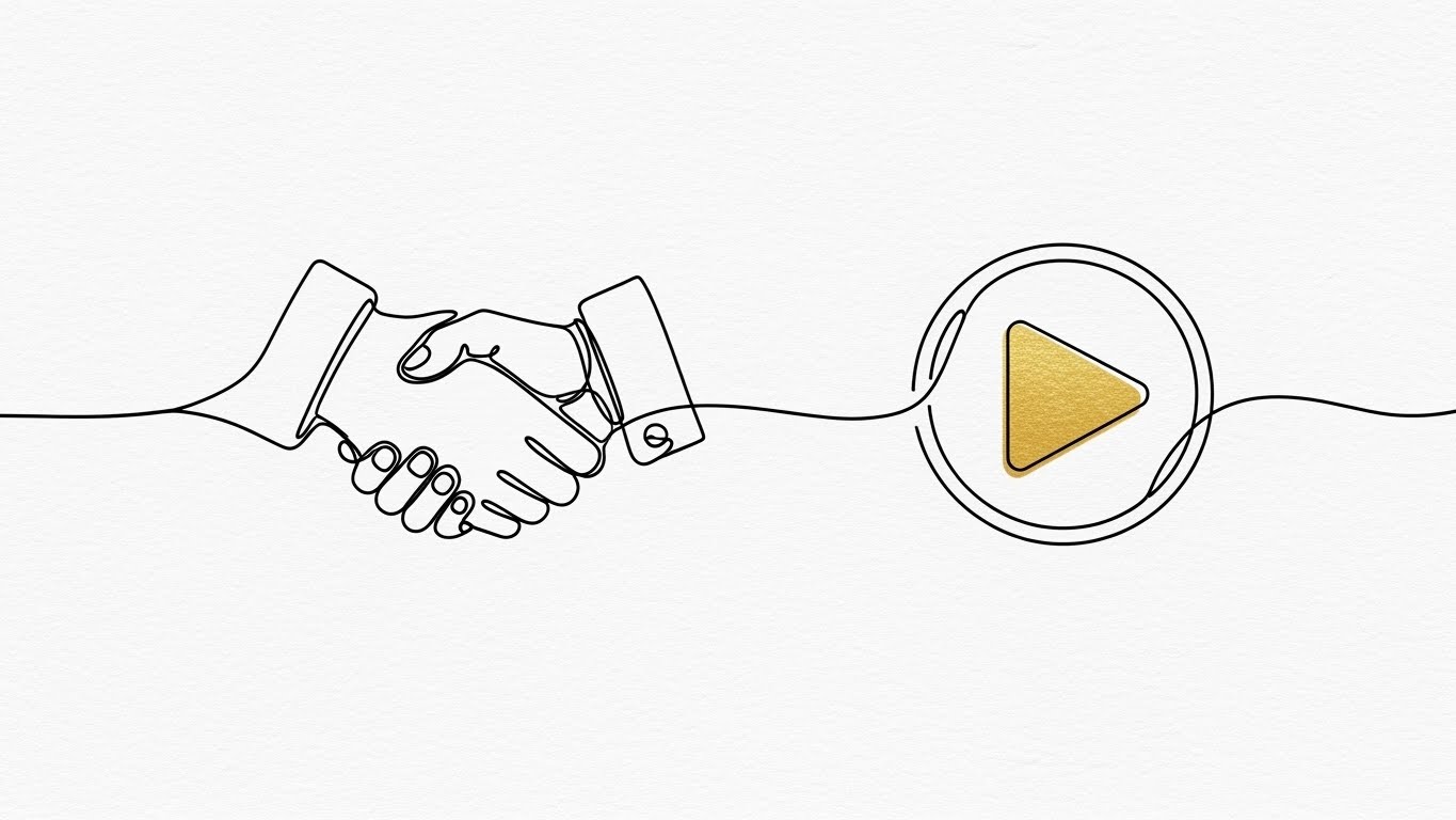 (2D Line Art): Frictionless Agreement + Partnership Speed