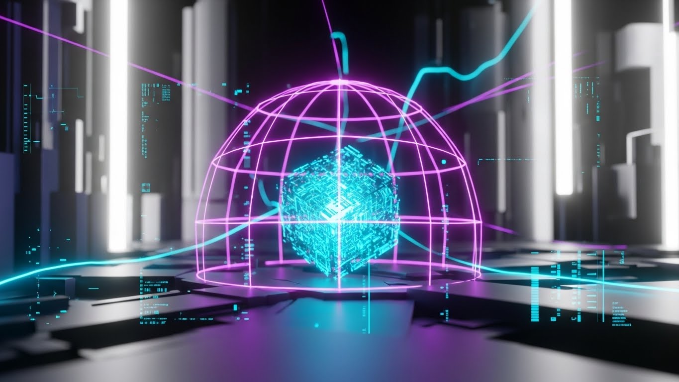 (Futuristic Neon/Dark Mode): Active Defense - Visualizing Cyber Resilience