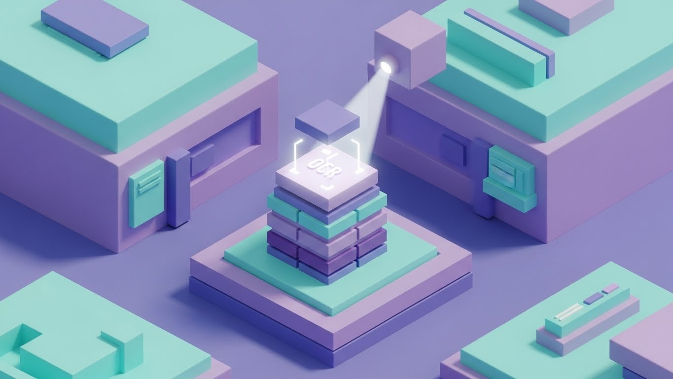 (Low-Poly 3D Modeling): Technical Detail - Visualizing OCR Accuracy