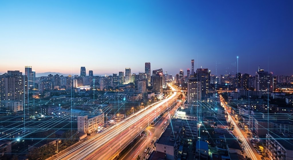 (Hyper-lapse Stock): City Pulse - Visualizing Continuous Operations