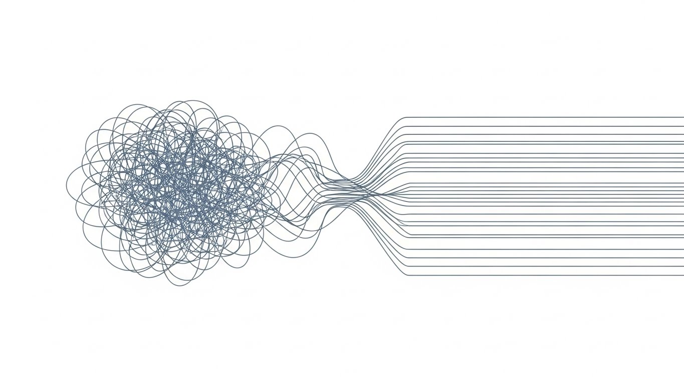 (2D Line Art): Organized Precision - Resolving Complexity Instantly