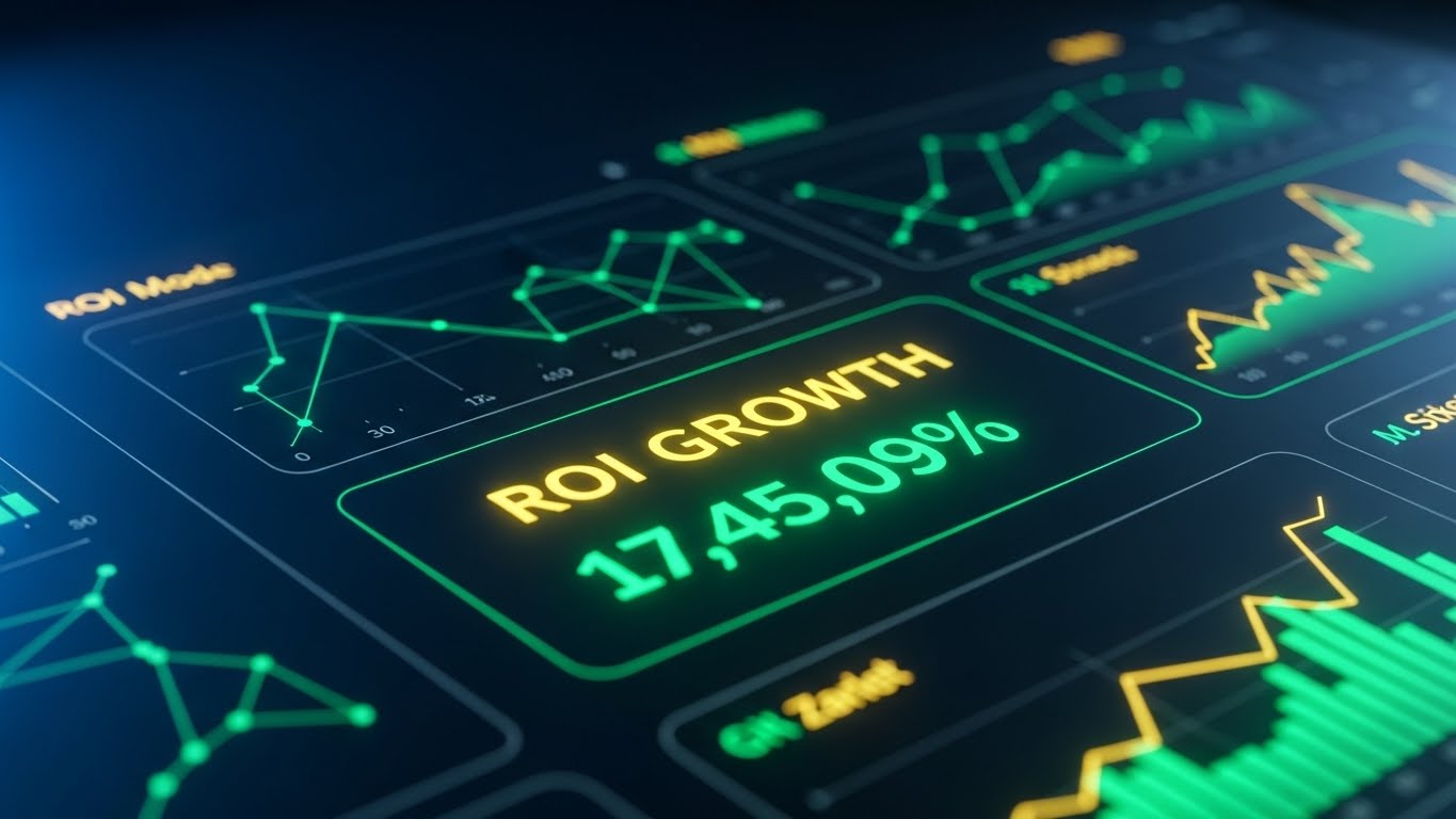 (Dark Mode UI Showcase): High-Contrast Data + Anchoring Financial Value