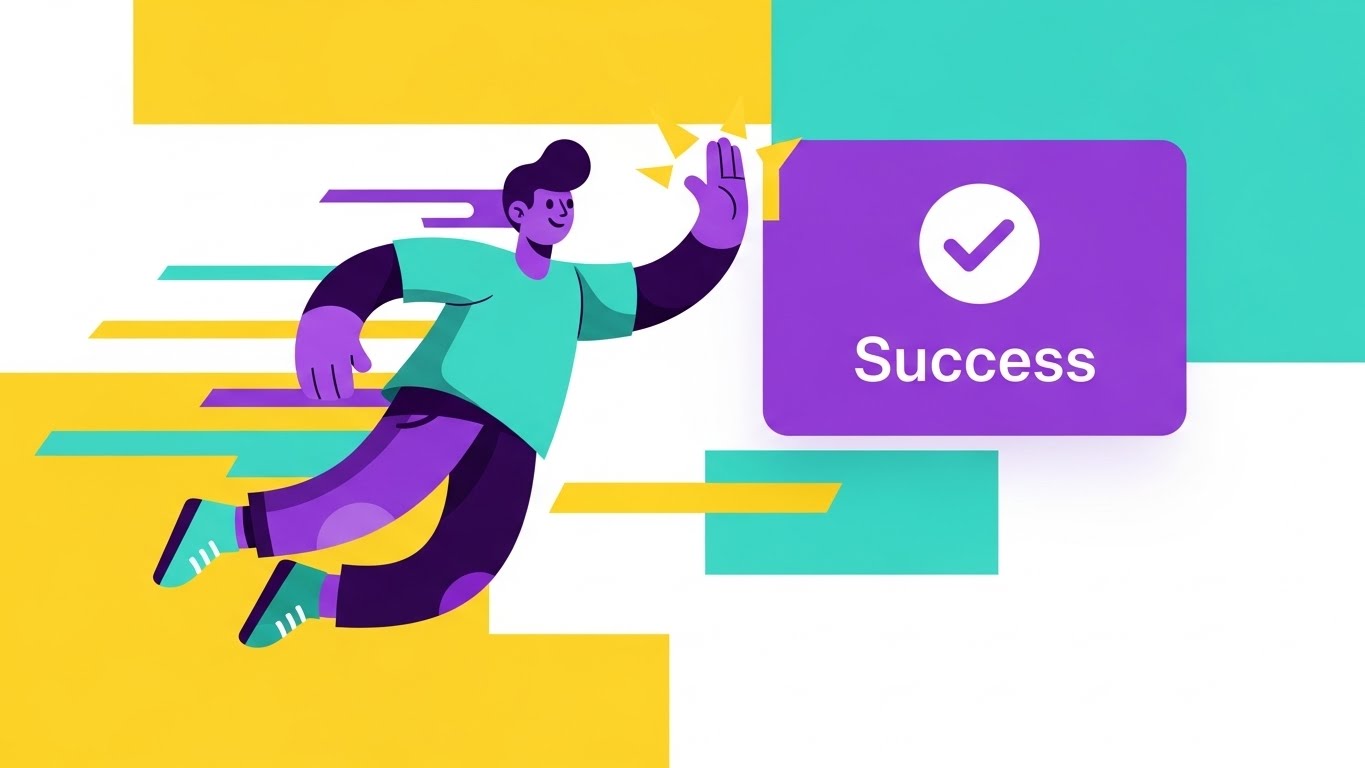 (2D Animation): Gamified Success - The Joy of Completion