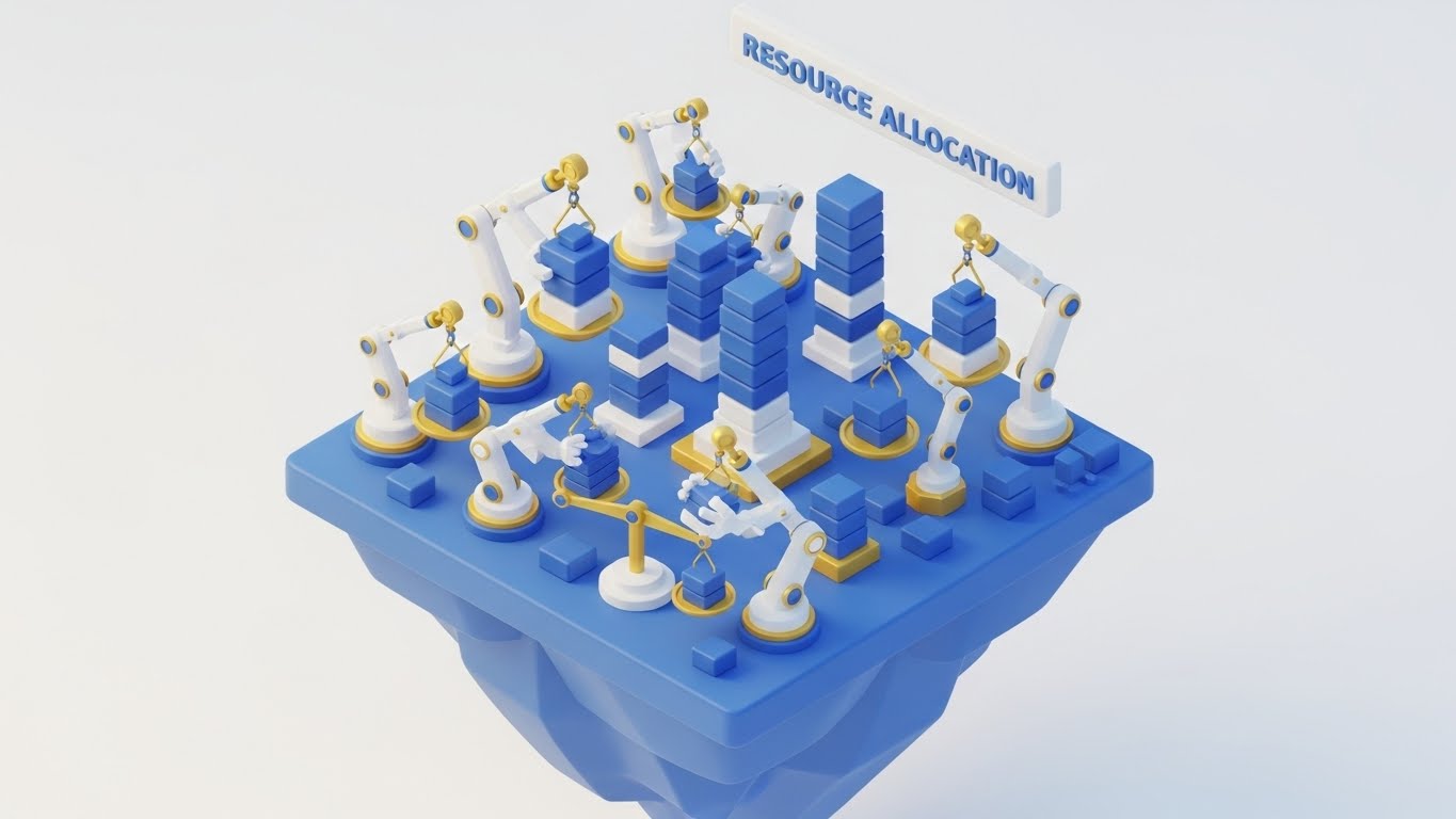 (Isometric 3D Workflow): Tangible Resource Balancing