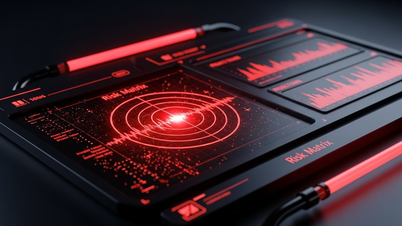 (Futuristic Neon/Dark Mode): Preemptive Risk Detection
