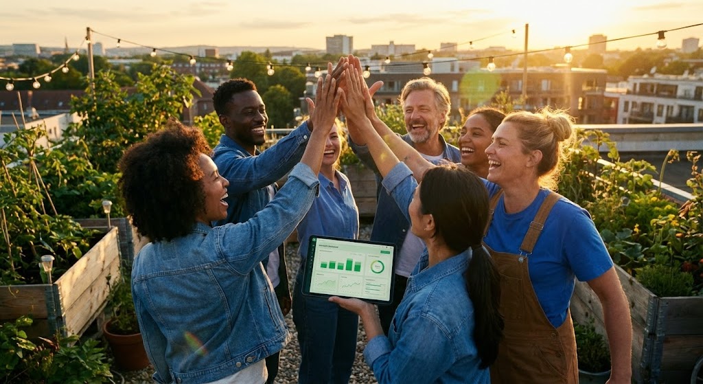 (Aspirational Stock Montage): Visualizing Team Harmony