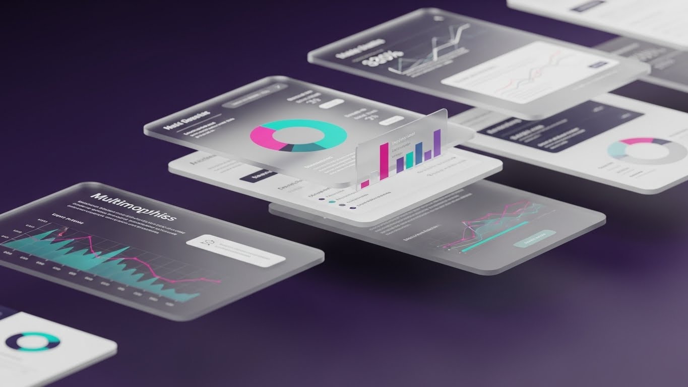 (3D Parallax UI Presentation): Floating Interfaces + UX Depth And Granularity