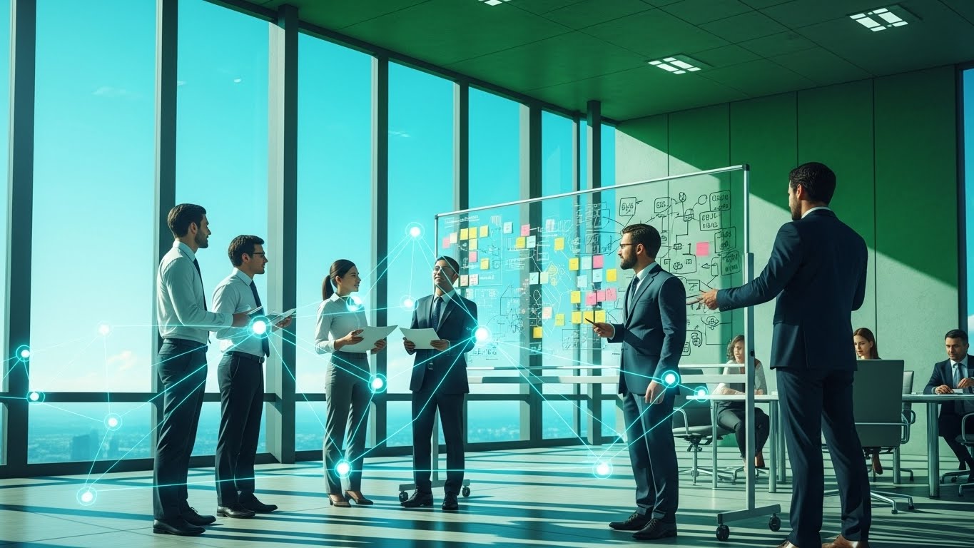 (Aspirational Stock Montage): Collaborative Success + Overcoming Cultural Friction