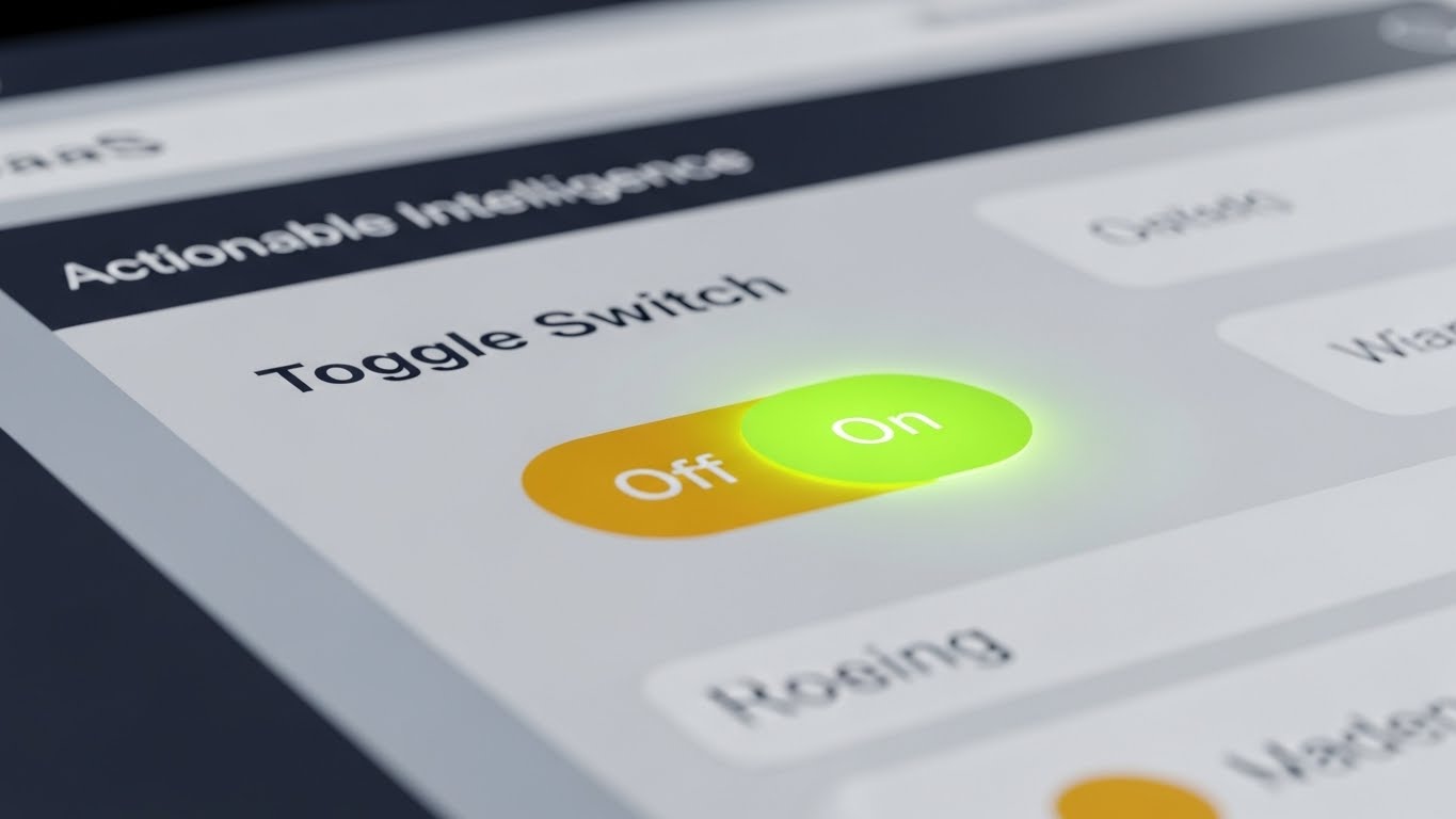 (Macro UI): Tactile Toggle Triggering Action