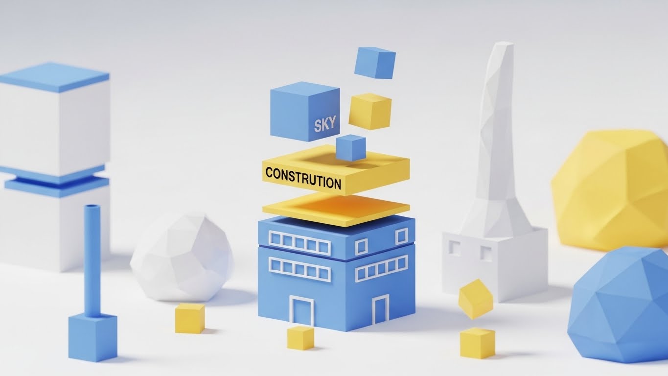 (Low-Poly 3D): Modular Blocks Assembling Effortlessly