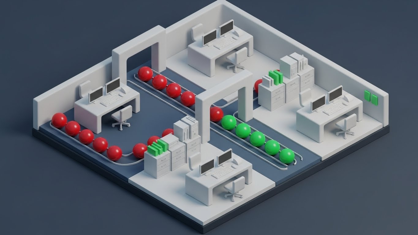(Isometric 3D Workflow): Miniature Traffic Flow - Gamifying Packet Analysis