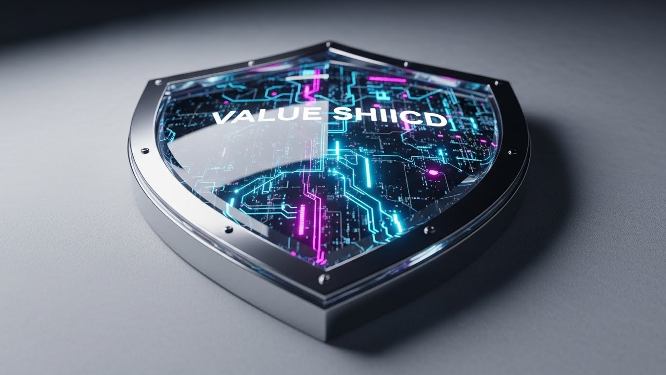 (Photorealistic 3D Render): Glass Value Shield - Visualizing Asset Protection
