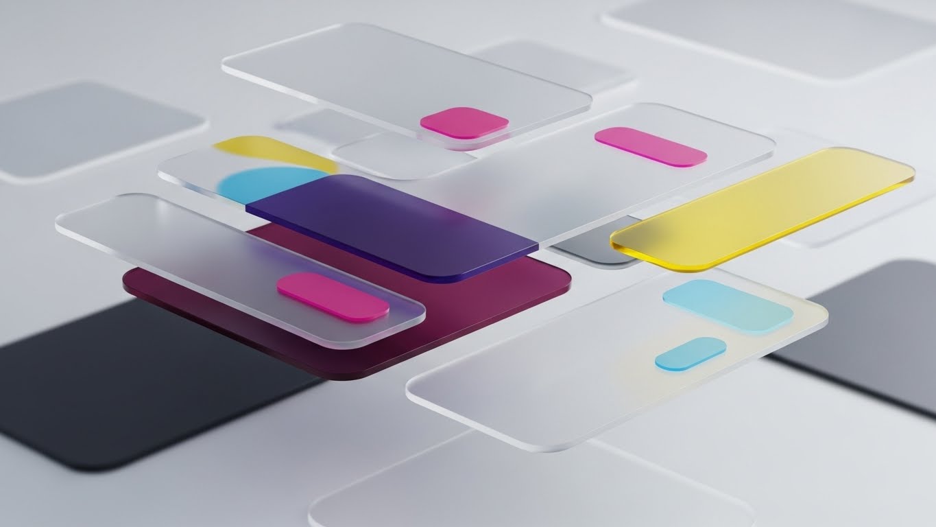 (3D Parallax UI Presentation): Floating Layers - Visualizing Stack Integration