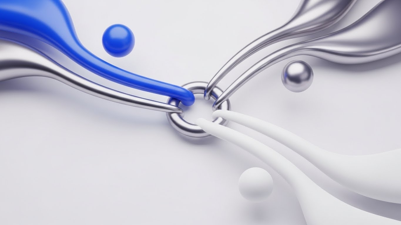 (Abstract 2D Organic): Fluid Color Merge - Simplifying Integration Logic