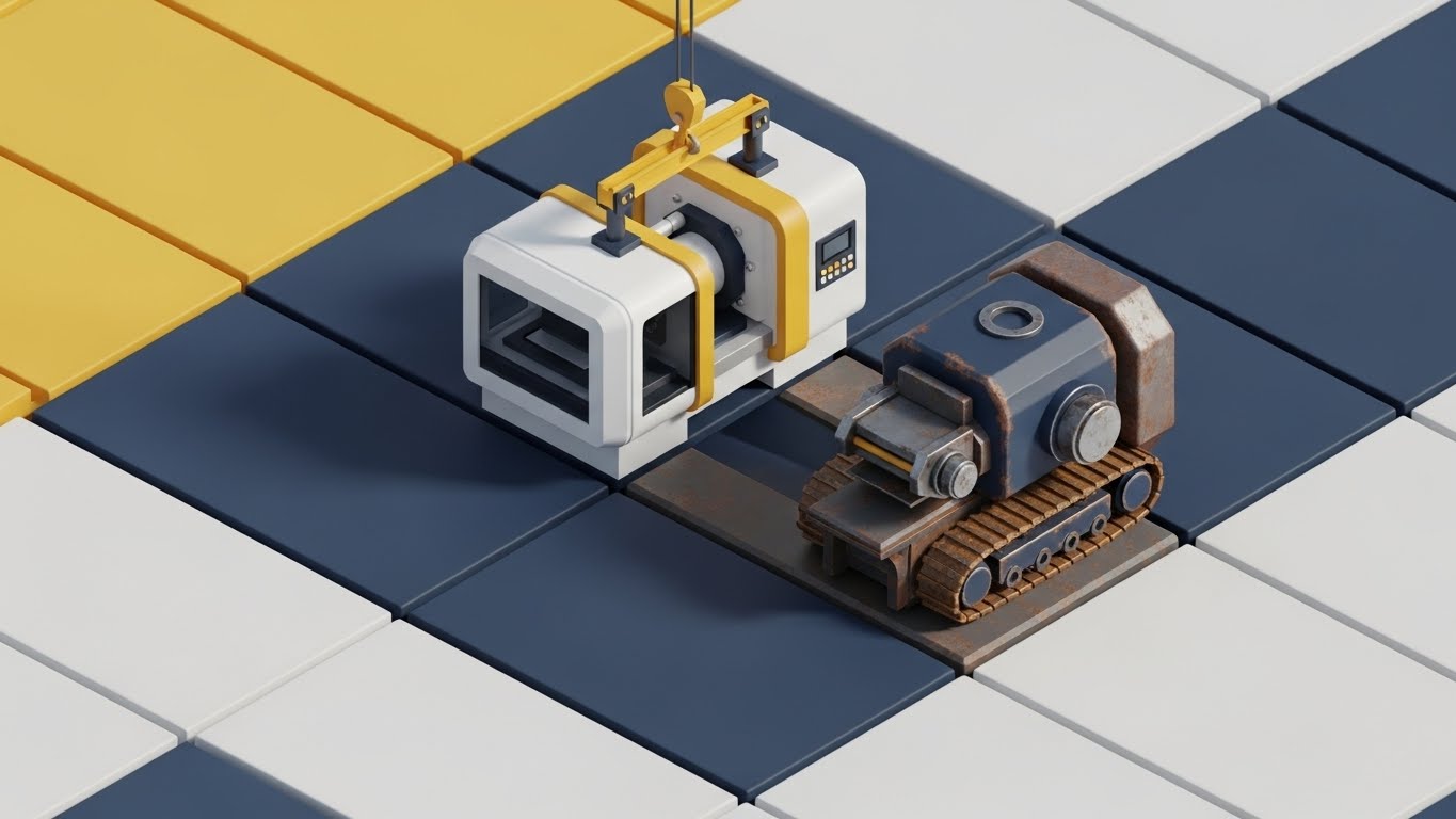 (Isometric 3D Workflow): Legacy Process Replacement + Operational Efficiency Upgrade