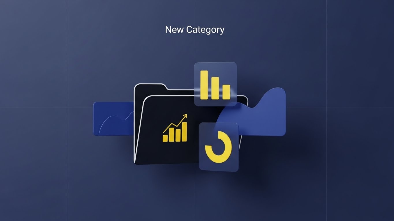 (Clean UI Workflow): Isometric Folder Architecture + Streamlined Category Organization
