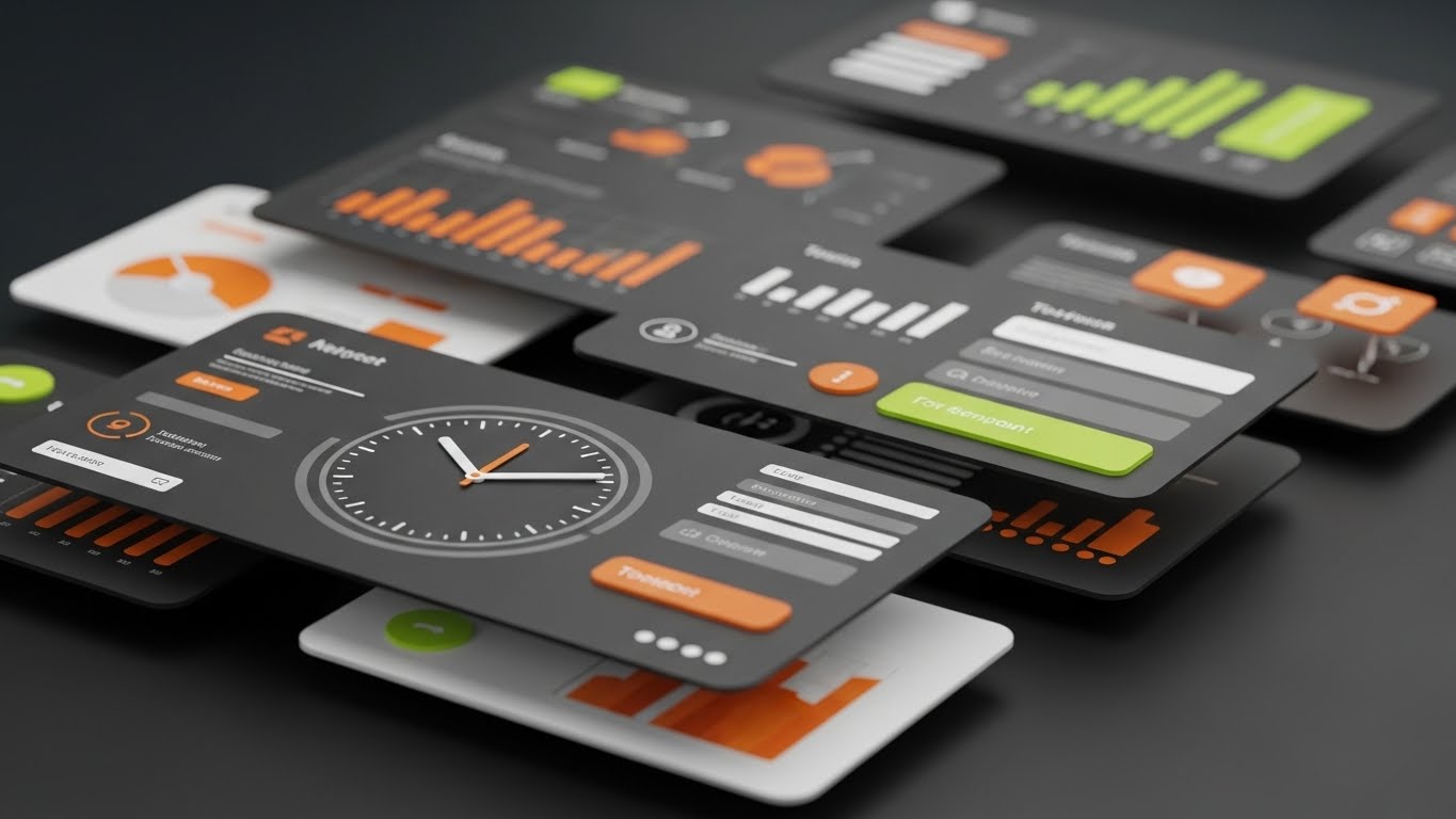 (3D Parallax UI Presentation): Layered Depth + Accelerated Value Realization