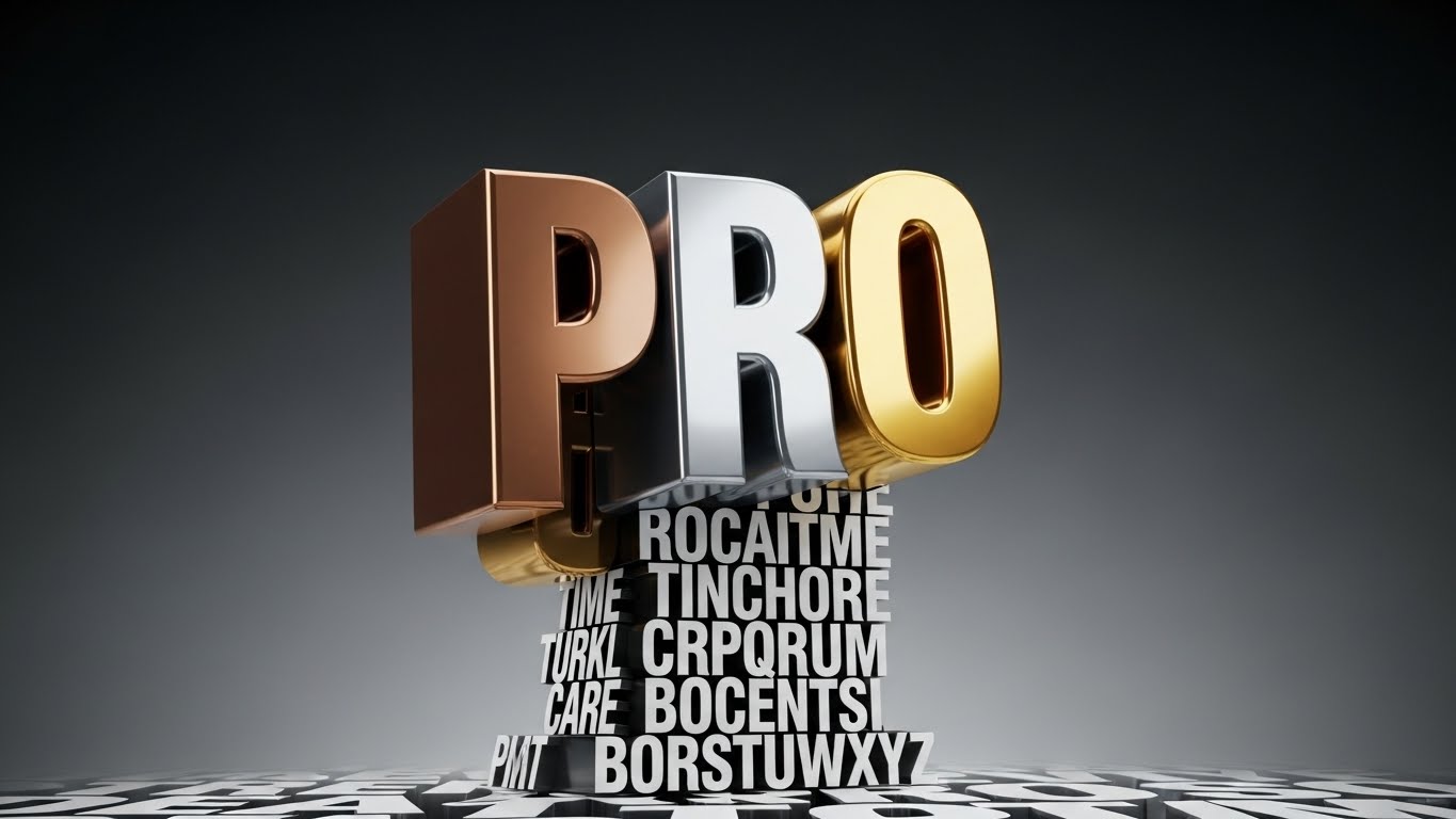 (Bold Kinetic Typography): Status Ascension + Tiered Growth Hierarchy