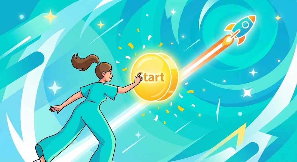 (2D Celebration): Visualizing the Launch of Efficiency