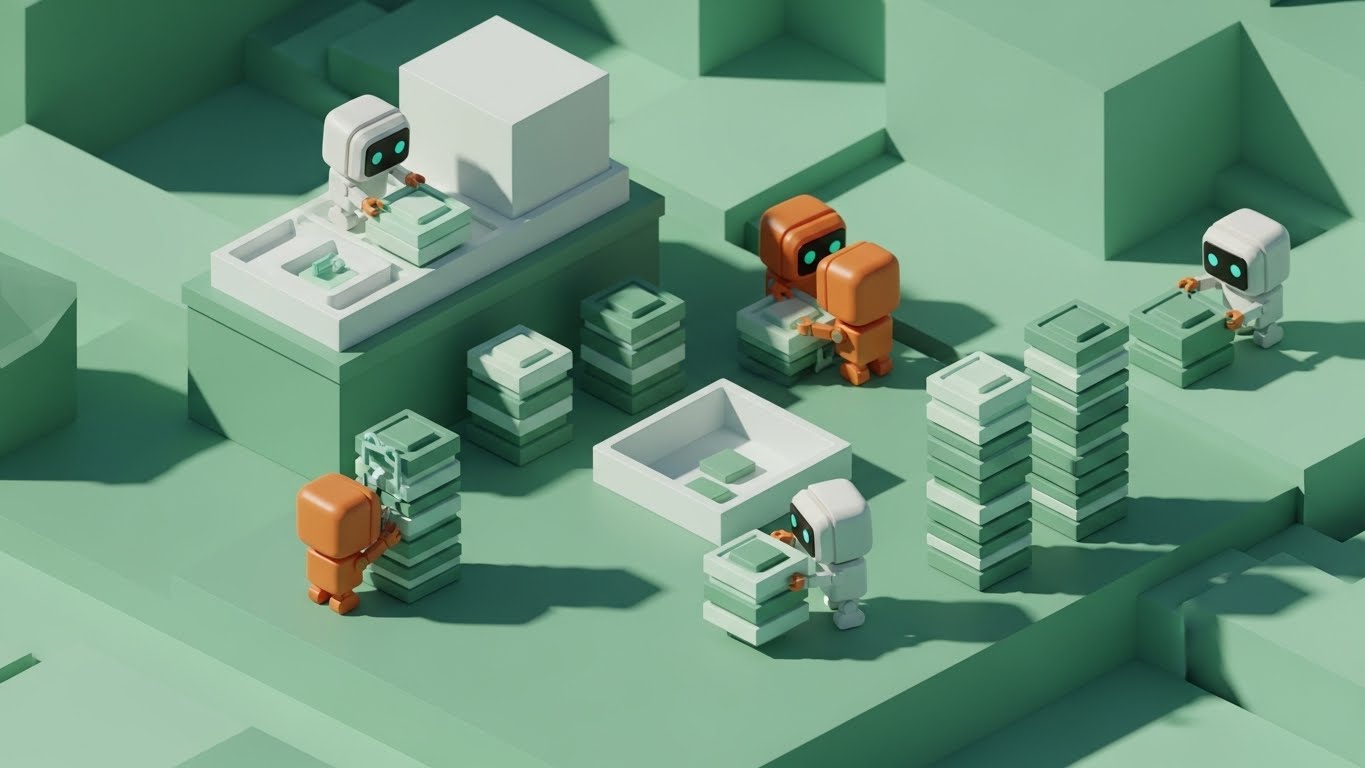 (Low-Poly 3D Modeling): Automated Helpers – Reducing Support Anxiety