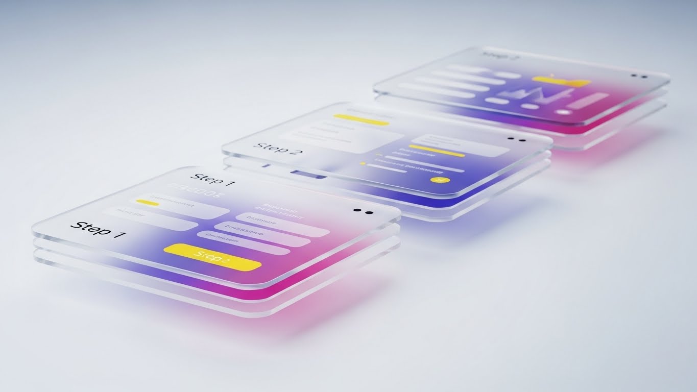 (3D Parallax UI): Linear Progression + Guided Momentum