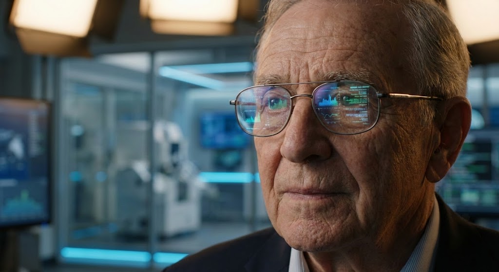 (Generative AI Realistic Character): Wisdom + Technological Symbiosis