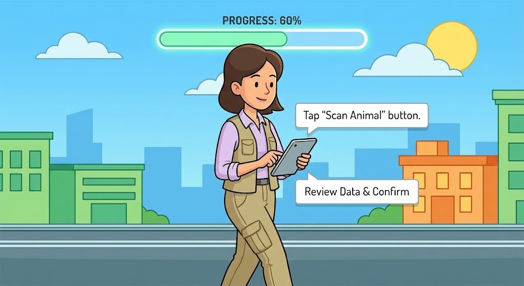 (2D UI Composition): Gamified Progress - Officer Empowerment
