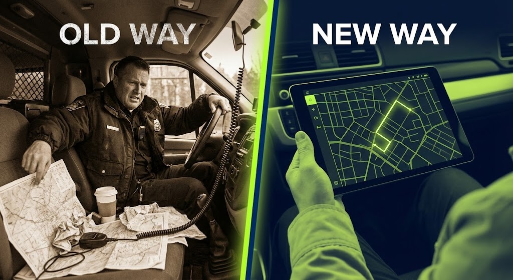 (Split Screen): Contrast View - Operational Clarity