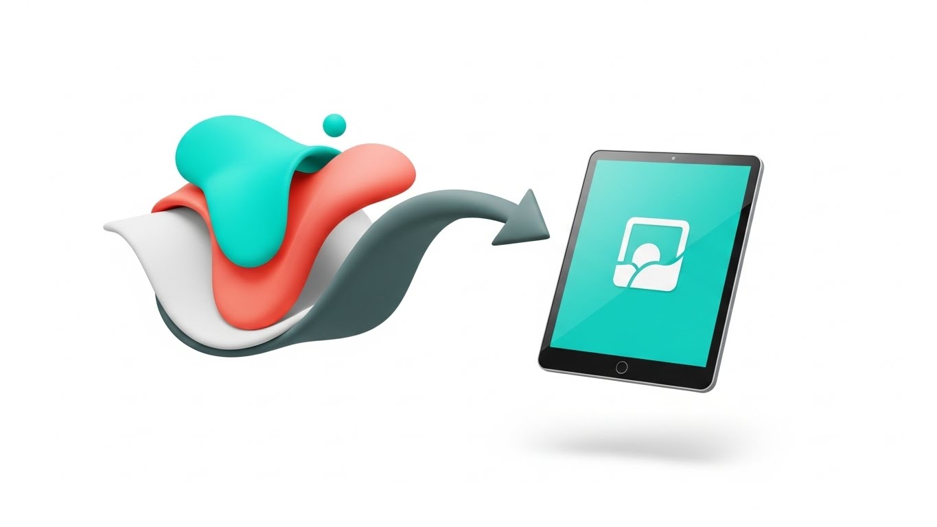 (Abstract 2D Motion): Fluid Morph - Paperless Evolution