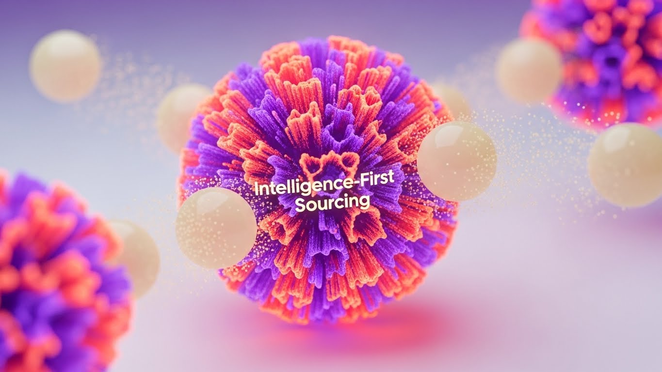 (Glassmorphism Vector): Symmetrical Grid + Organizing Recruitment Chaos