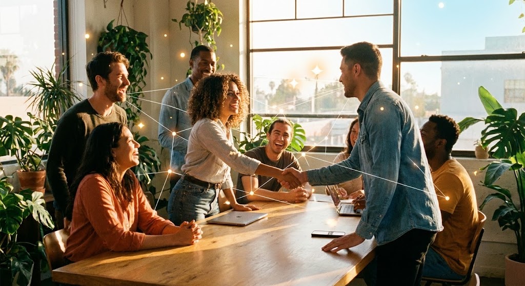 (Augmented Connection): The Human Network + Visualizing the Referral Web