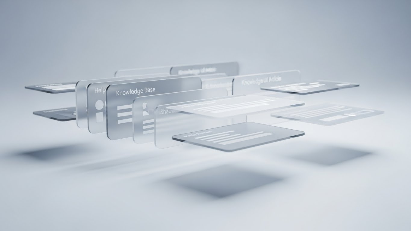 (3D Parallax UI Presentation): The Depth of Knowledge - Visualizing Support Resources